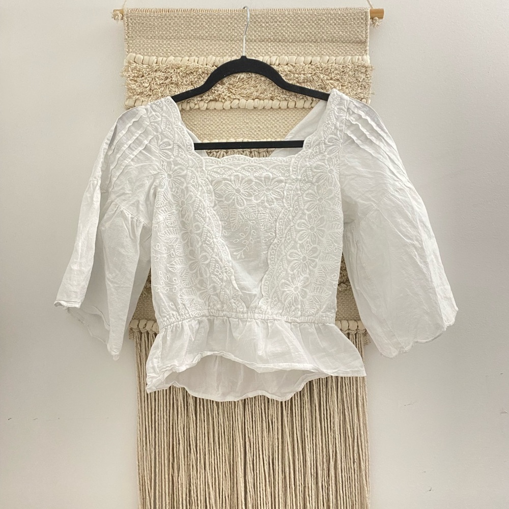 Zara White Top